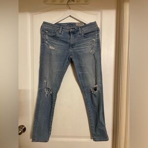 AG Distressed The Leggings Ankle Jeans size 29R